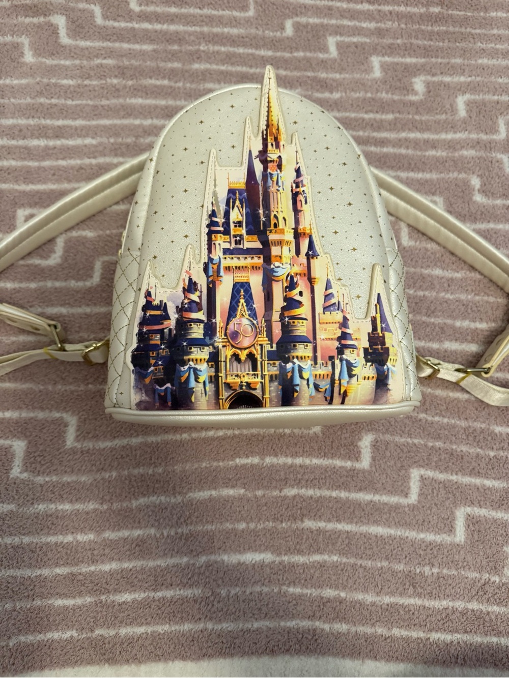Loungefly Walt Disney World 50th Anniversary Cinderella Castle Mini Backpack